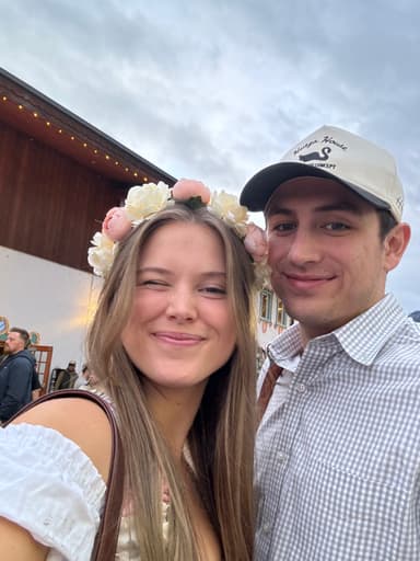 I love my lil dirndl wrapped girly. This was such a fun weekend. We both love the mountains, drinks with freinds, and playing dress up so what a perfect combination of each. Can't wait to get you back in that dirndl.