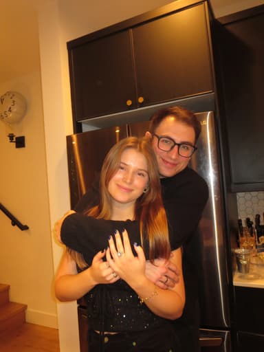 New Years was so fun. We all had so much fun as a group. Everyone got drunk without hesitation. It was so cute when we were running up to do the countdown and you spin around and kiss me at midnight even though you were in a hurry.  It's so special that I got to enter the new year with the love of my life and I hope to spend the rest of my new years with you. 